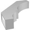 Ekena Millwork 3 1/2-in. W x 16-in. D x 20-in. H Balboa Architectural Grade PVC Knee Brace BRCP035X16X20BOA - alternate 6